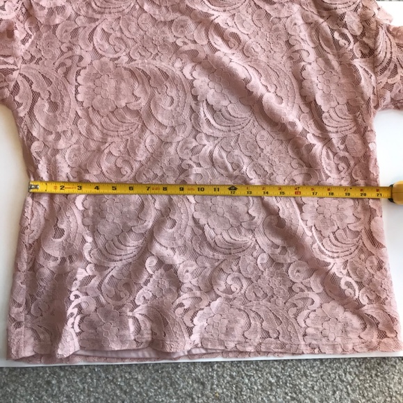 Liz Claiborne Long Sleeve Lace Top - Picture 6 of 7